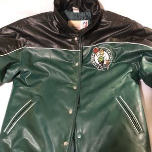 This brand new Boston Celtics real leather jacket